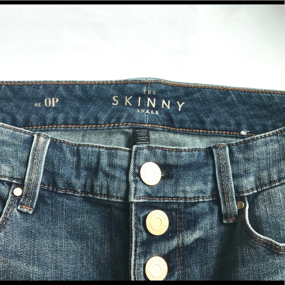 NWOT White Black Market Skinny Ankle Jeans - Picture 4 of 6